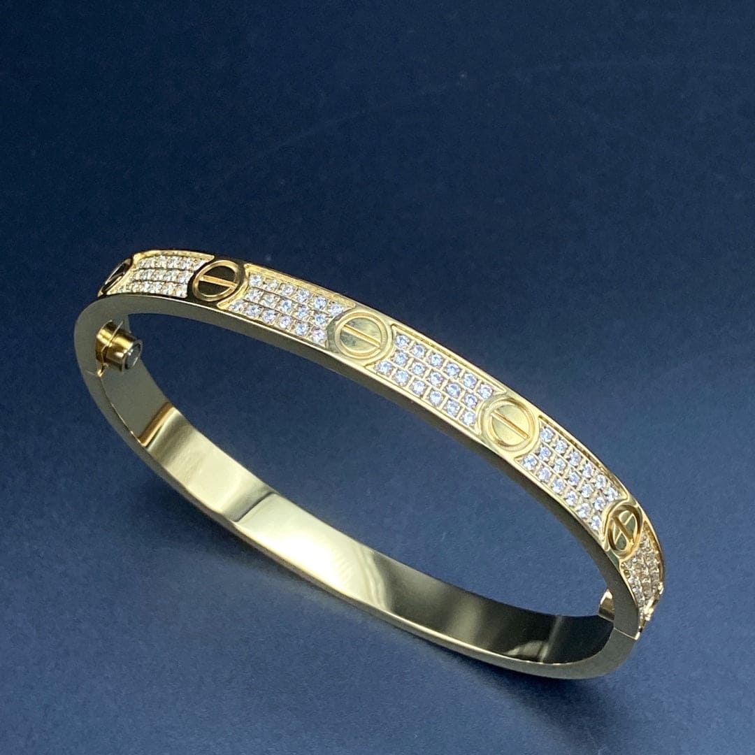 Roostick Love Pave Diamonds Bracelet