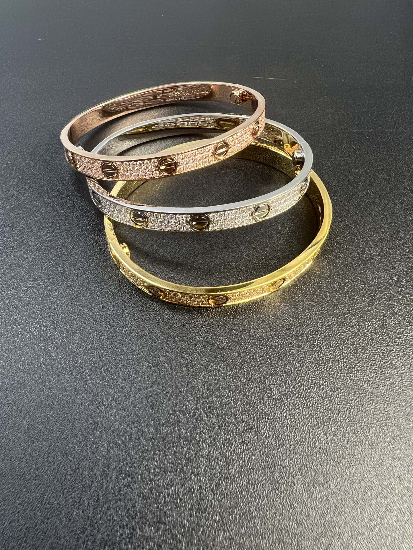 Roostick Love Pave Diamonds Bracelet