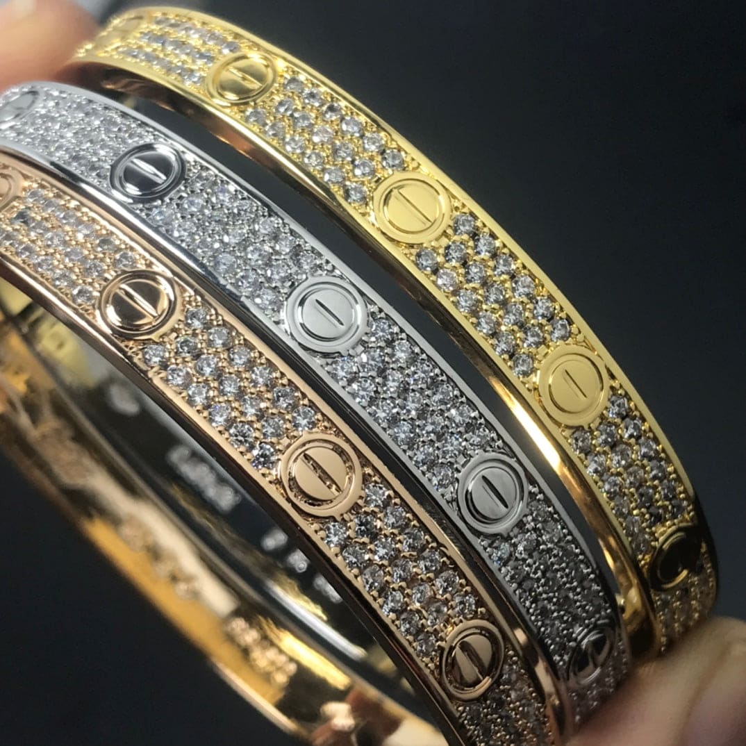 Roostick Love Pave Diamonds Bracelet