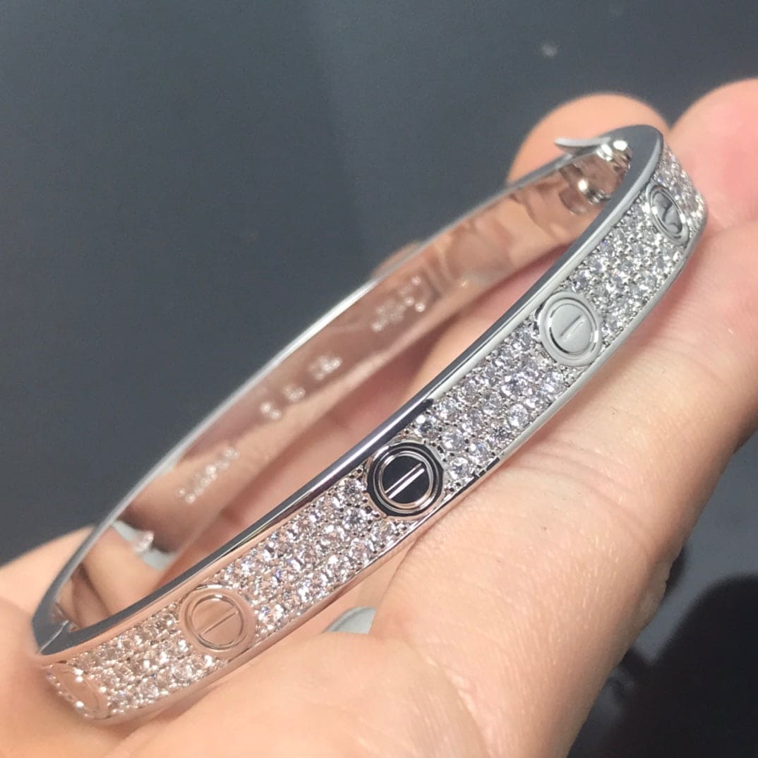 Roostick Love Pave Diamonds Bracelet