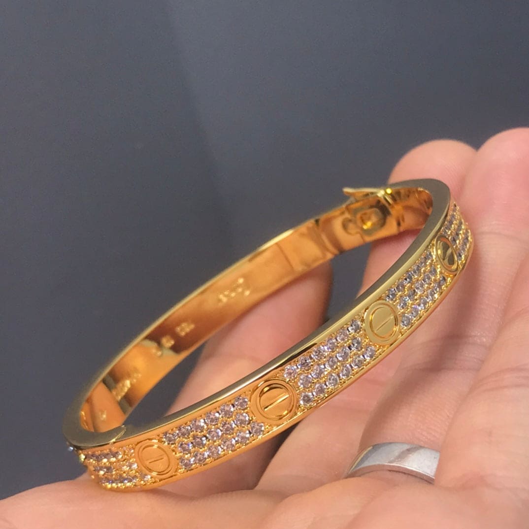Roostick Love Pave Diamonds Bracelet