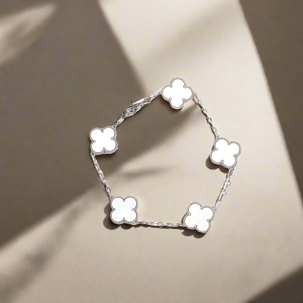 Roostick Vintage Alhambra Five Motifs Mother of Pearl Bracelet