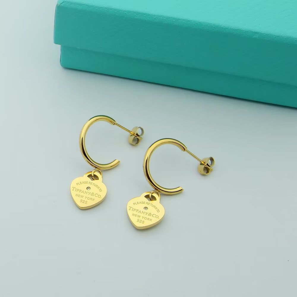 Roostick 18K Return to T Hoop Earrings
