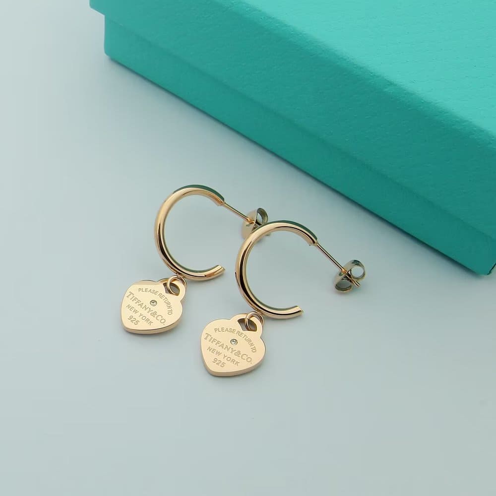 Roostick 18K Return to T Hoop Earrings