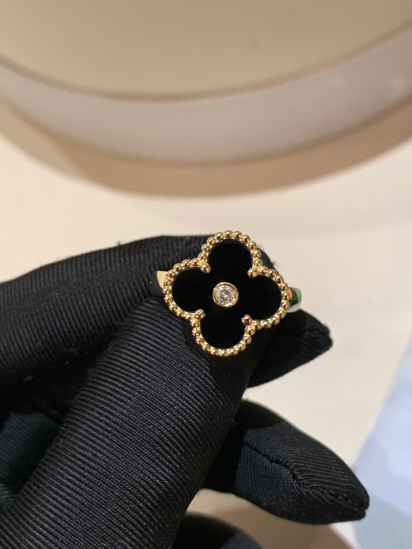 Roostick Vintage Alhambra Black Ring
