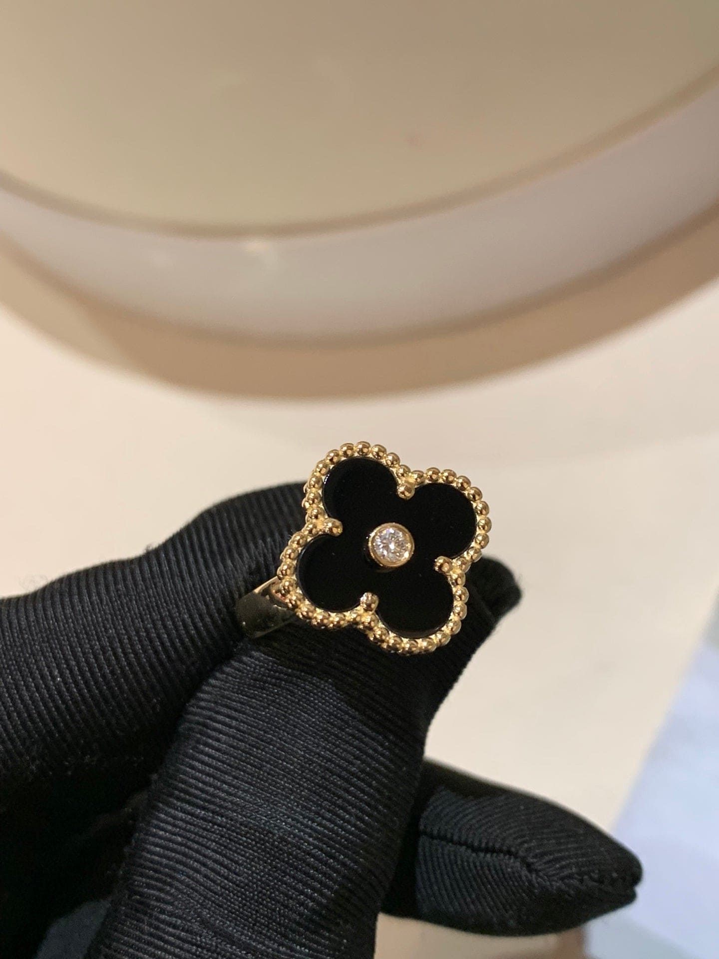 Roostick Vintage Alhambra Black Ring