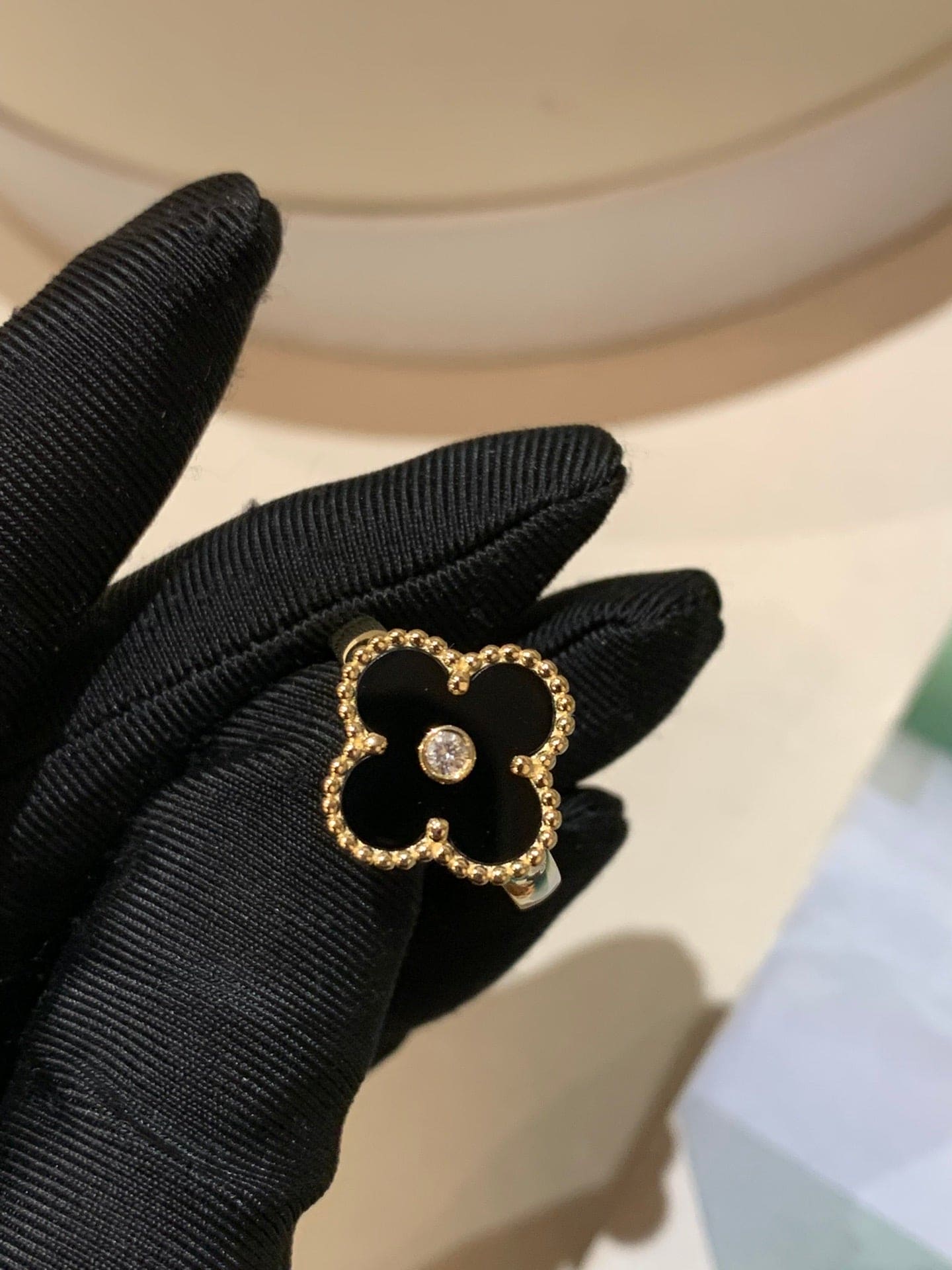 Roostick Vintage Alhambra Black Ring