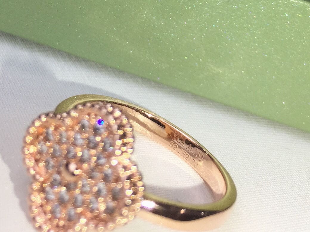 Roostick Vintage Alhambra Diamonds Ring
