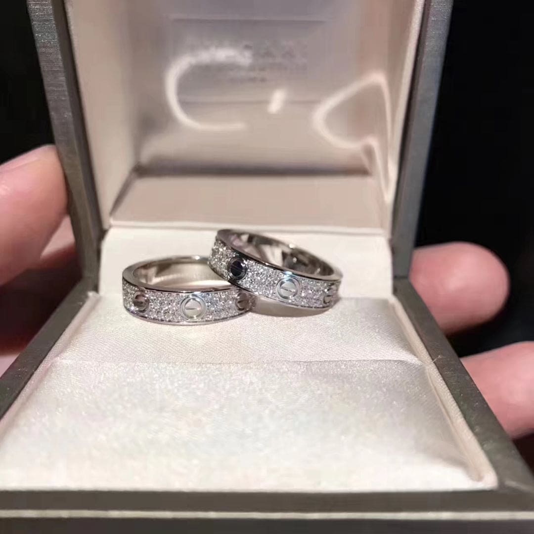 Roostick Love Diamond-Paved 5mm Ring