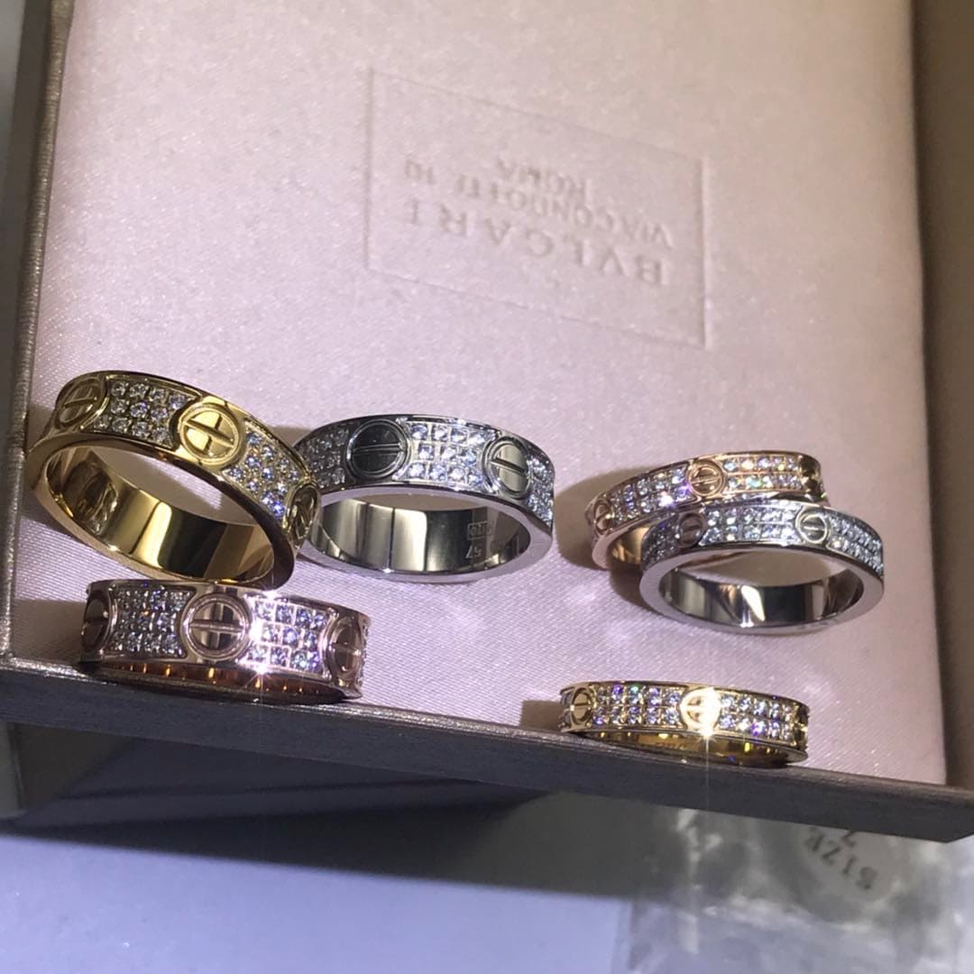 Roostick Love Diamond-Paved 5mm Ring