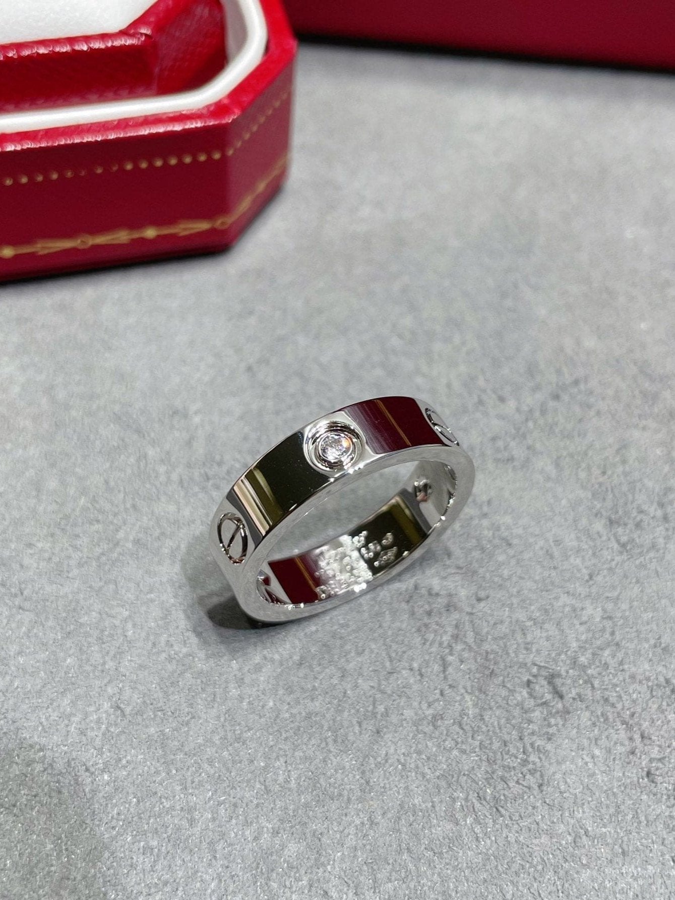 Roostick Three Diamonds Love Wedding Ring