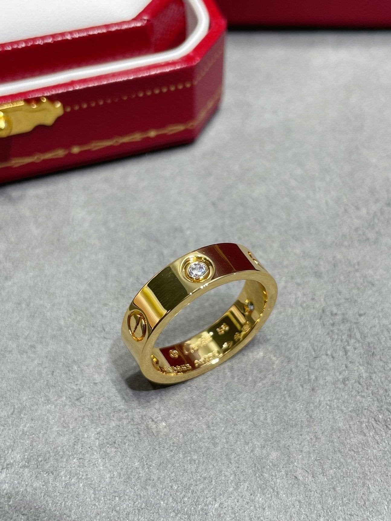 Roostick Three Diamonds Love Wedding Ring