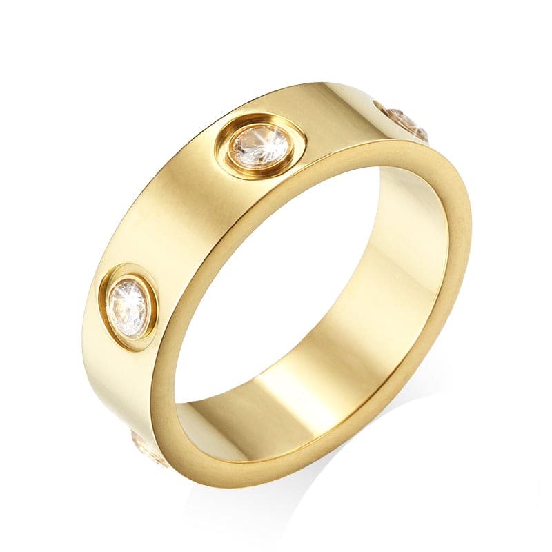 Roostick Love Wedding Eight Diamonds Ring