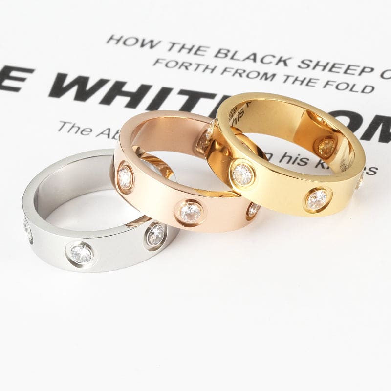 Roostick Love Wedding Eight Diamonds Ring