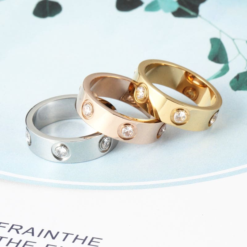 Roostick Love Wedding Eight Diamonds Ring
