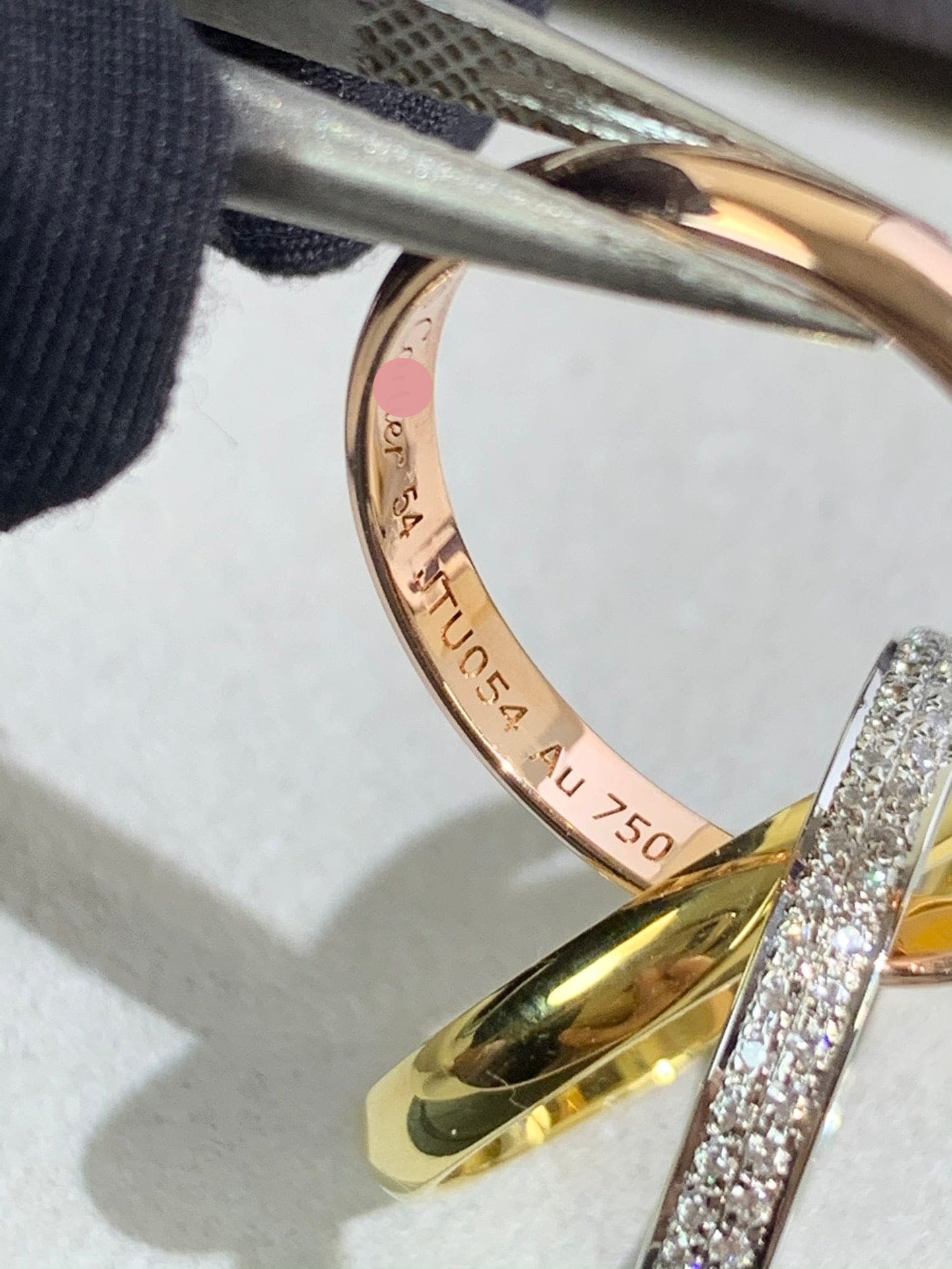 Roostick Trinity Pave Diamond Ring
