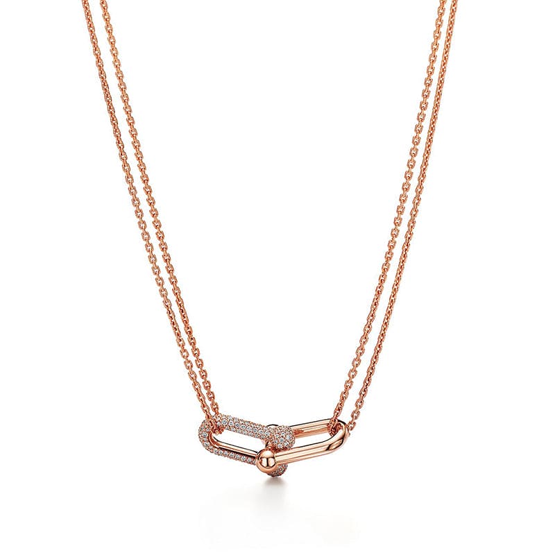 Roostick HardWear Double Link Diamond Necklace