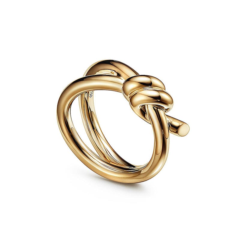 Roostick Knot Double Row Ring