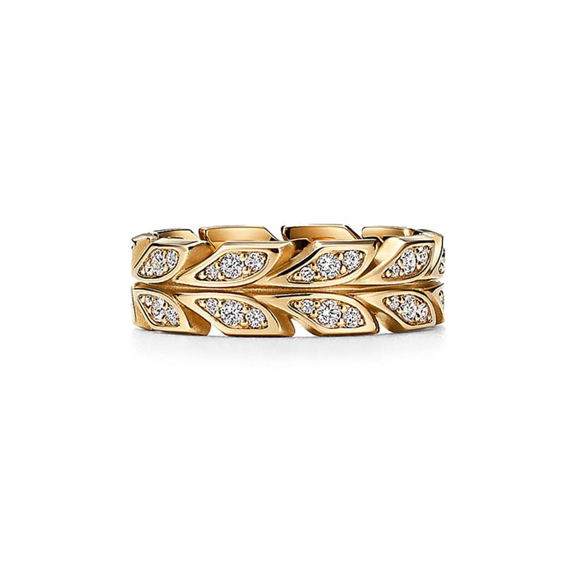 Roostick Victoria Vine Band Diamond Ring
