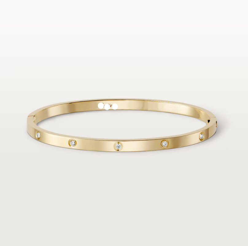 18K 10 Diamond Love Bracelet Timeless Luxury