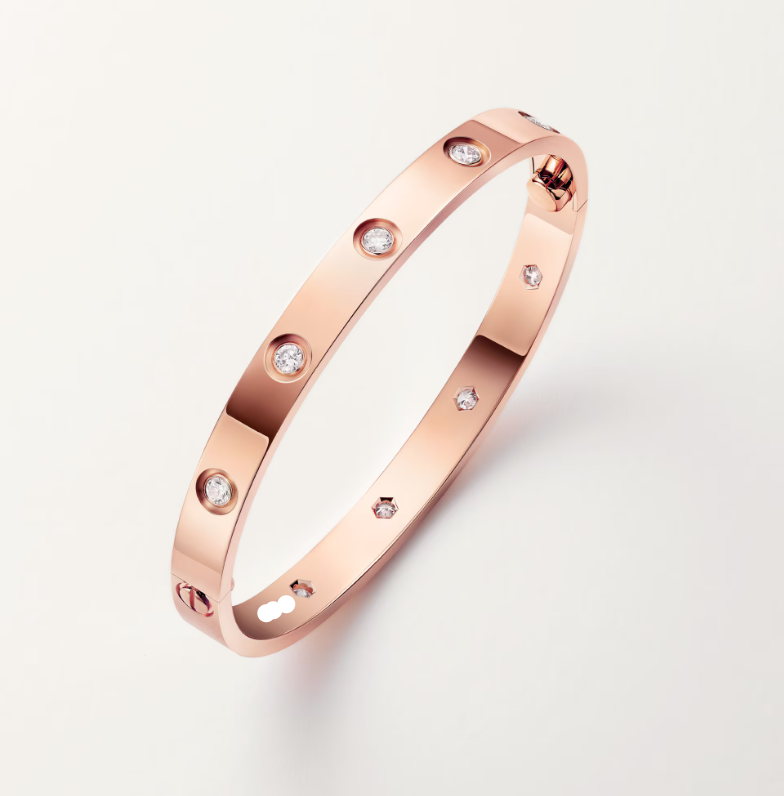 18K 10 Diamonds Love Bracelet Radiant