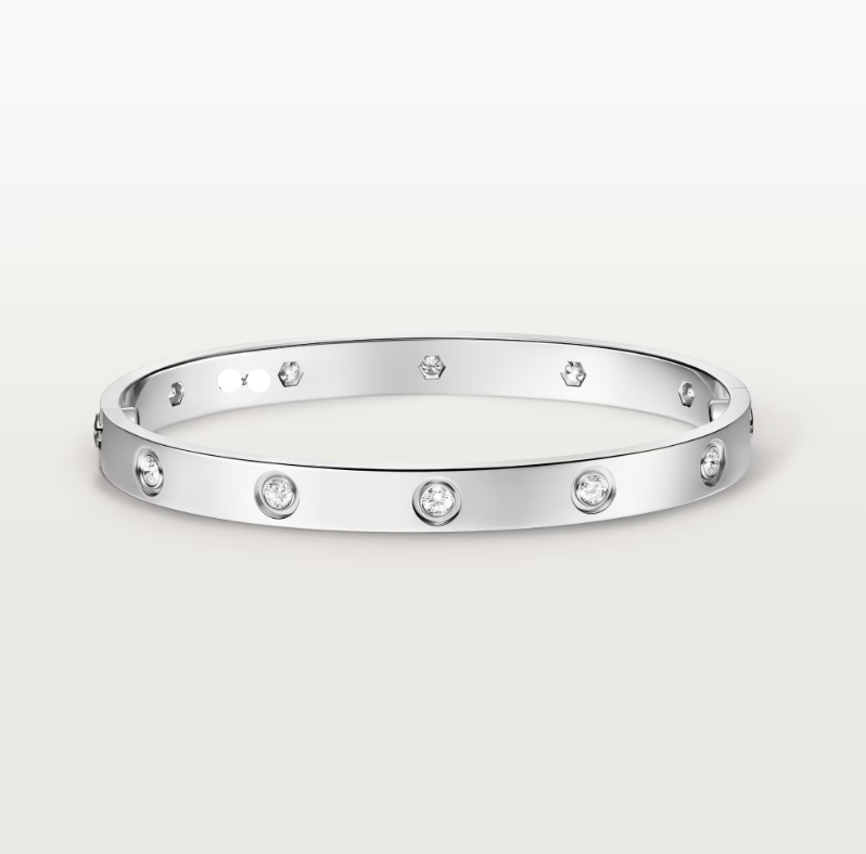 18K 10 Diamonds Love Bracelet Radiant