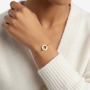 18K 2 Diamonds Love Bracelet Refined Sparkle