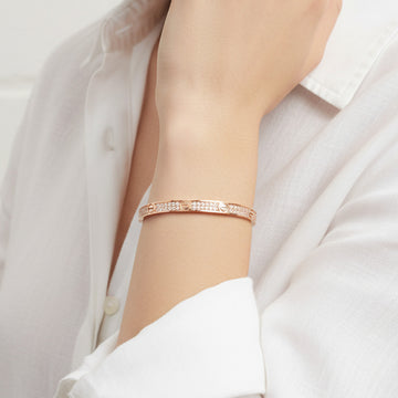 18K Diamonds Paved Love Bracelet Radiant Elegance