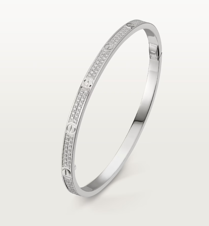 18K Diamonds Paved Love Bracelet Radiant Elegance