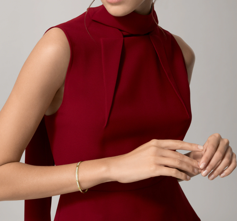 18K Diamonds Paved Love Bracelet Radiant Elegance