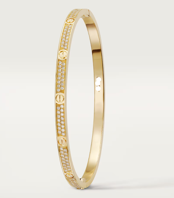 18K Diamonds Paved Love Bracelet Radiant Elegance
