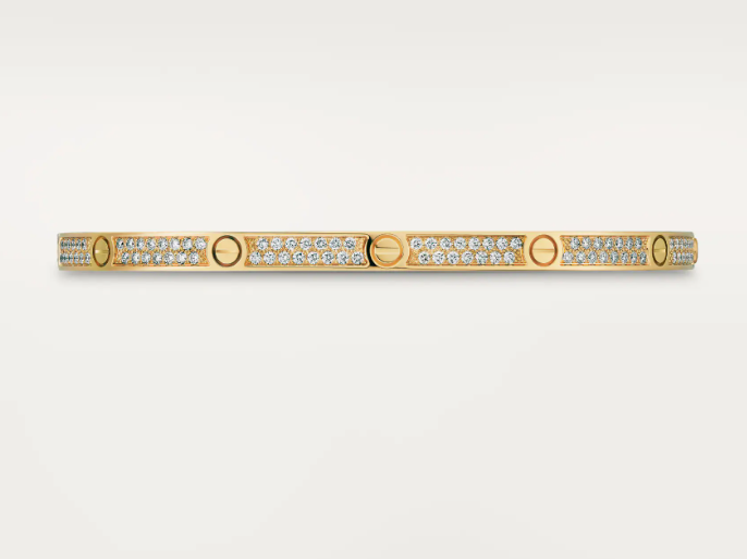 18K Diamonds Paved Love Bracelet Radiant Elegance