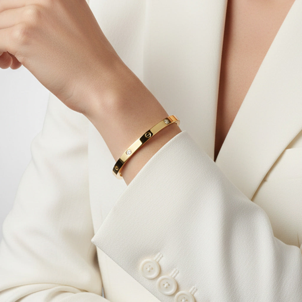 18K Gold Vermeil Love Bracelet