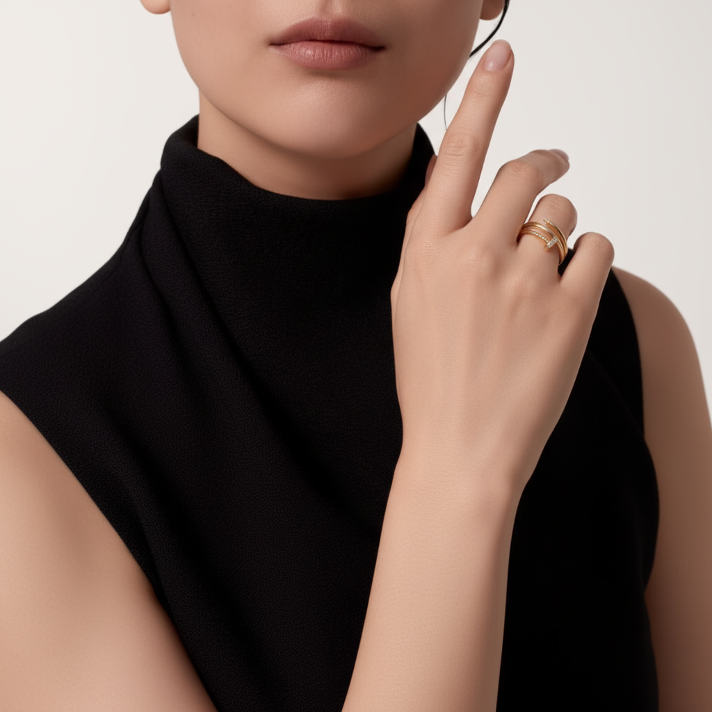 18K Juste Un Clou Diamond Ring