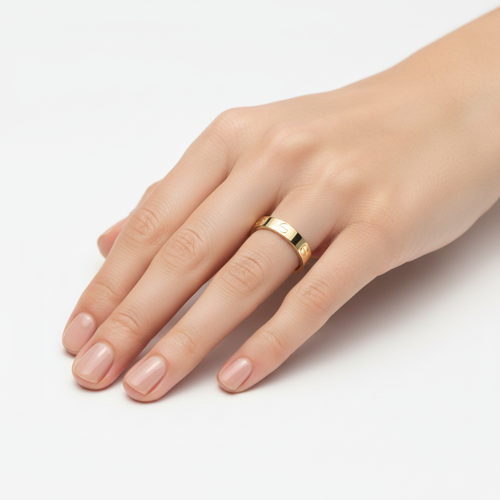 18K Love Classic Ring Timeless Gold Elegance