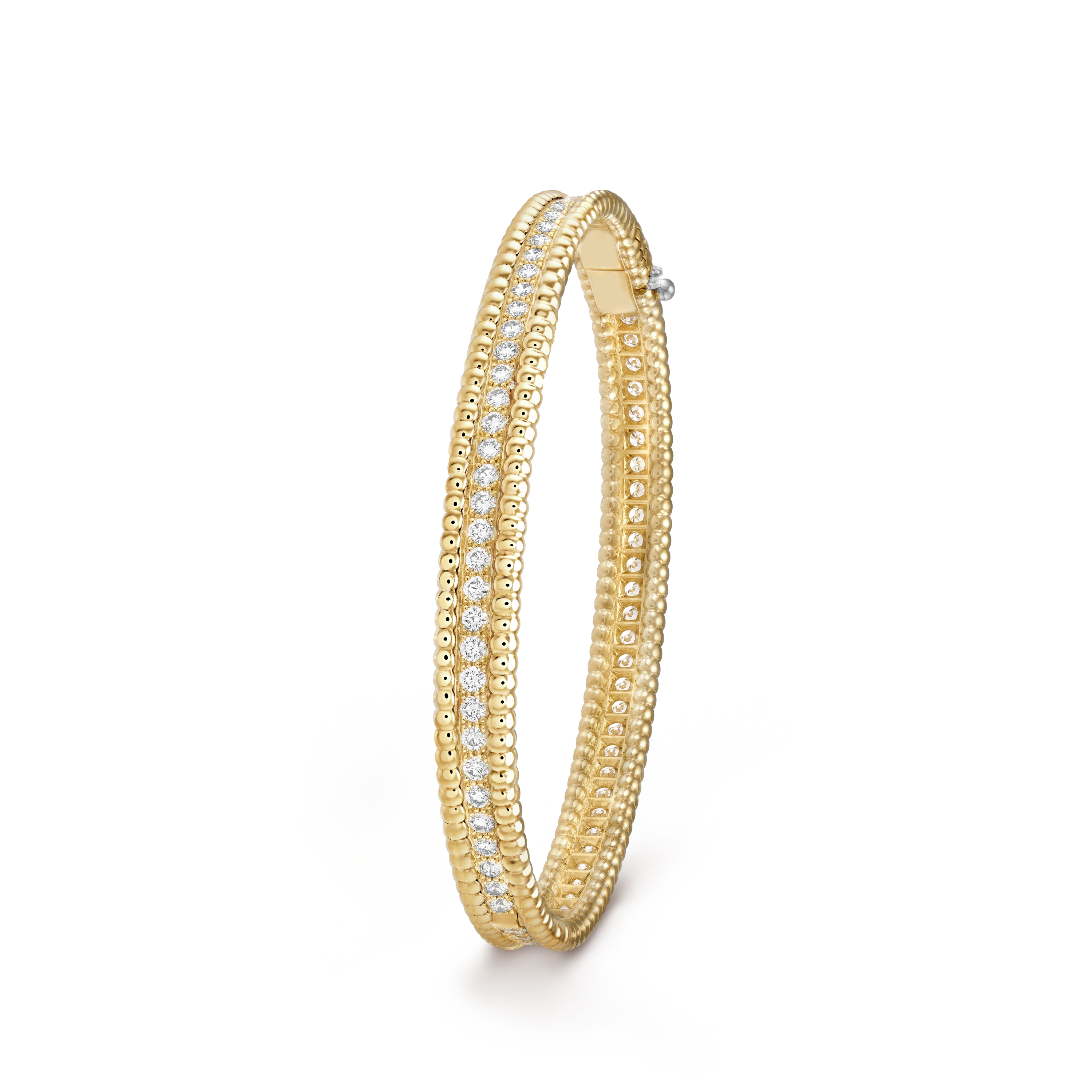 18K Perlée Diamonds One Row Bracelet