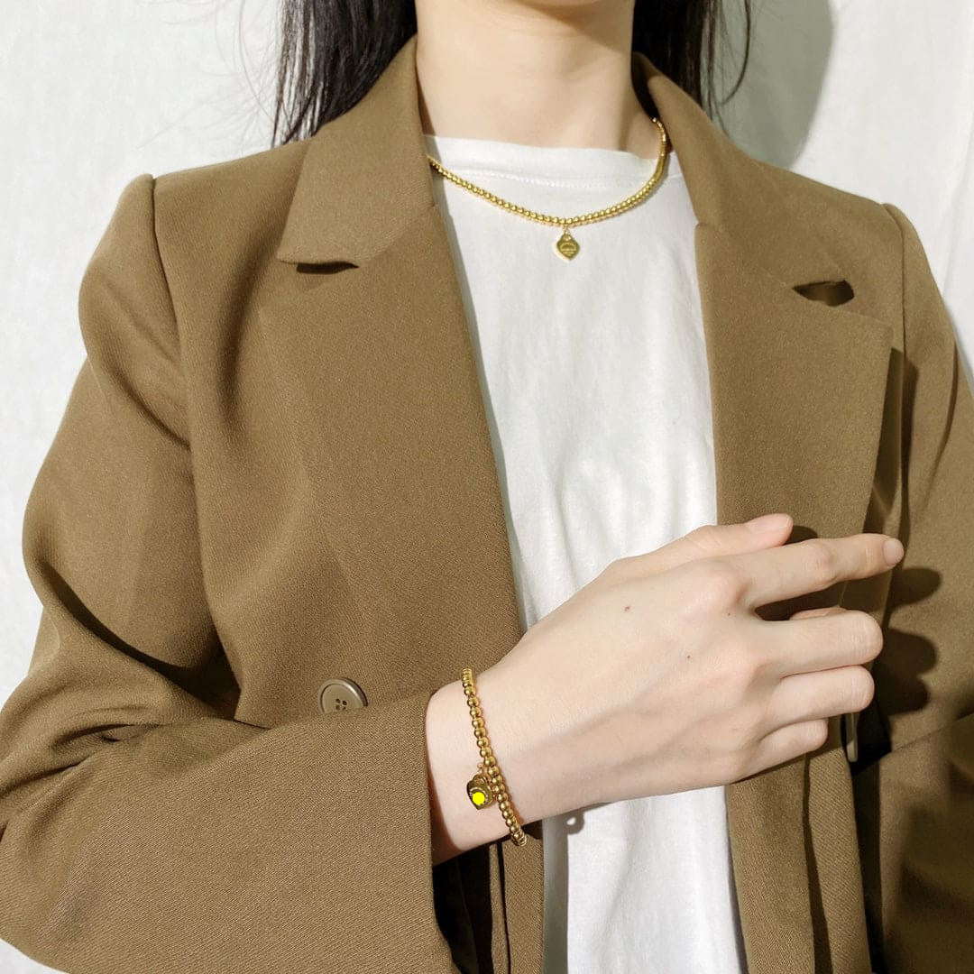 18K Return to T Heart Tag Bracelet