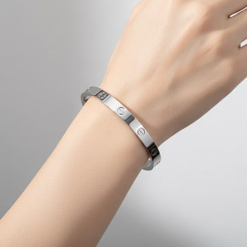 18K Silver Love Bracelet Modern Elegance