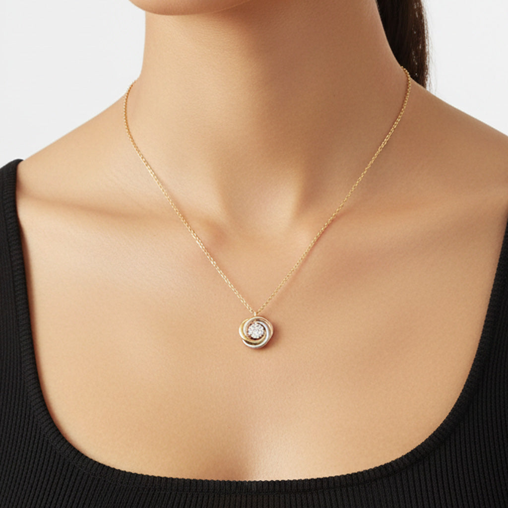 18K Trinity Diamond Necklace