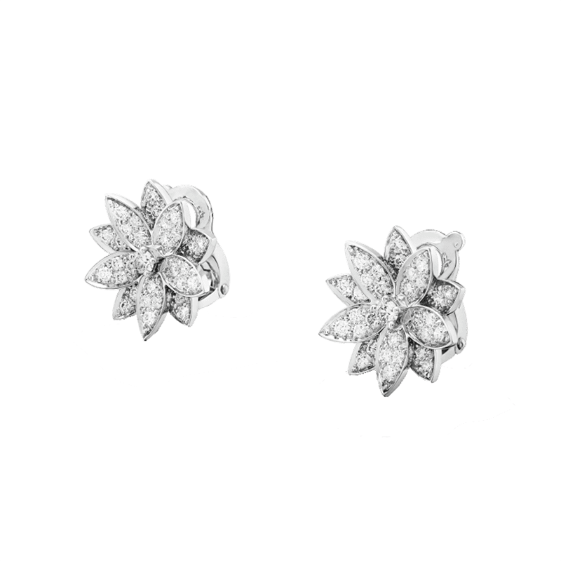 Roostick Lotus One Flowers Small Earrings
