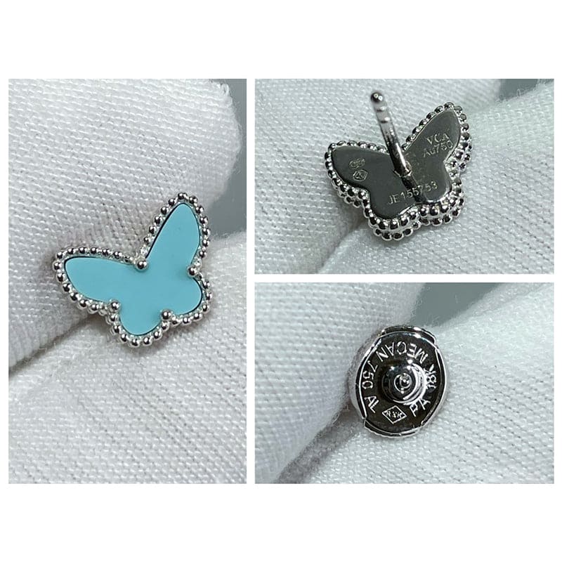 Roostick Sweet Alhambra Butterfly Stud Earrings
