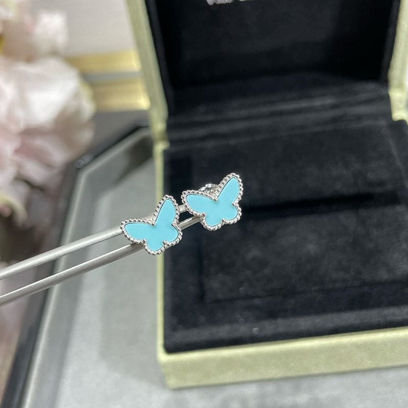 Roostick Sweet Alhambra Butterfly Stud Earrings