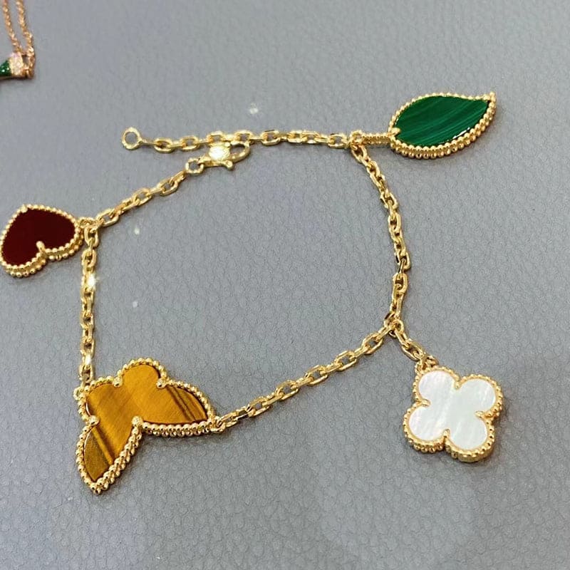 Roostick Lucky Alhambra Four Motifs Clover Bracelet