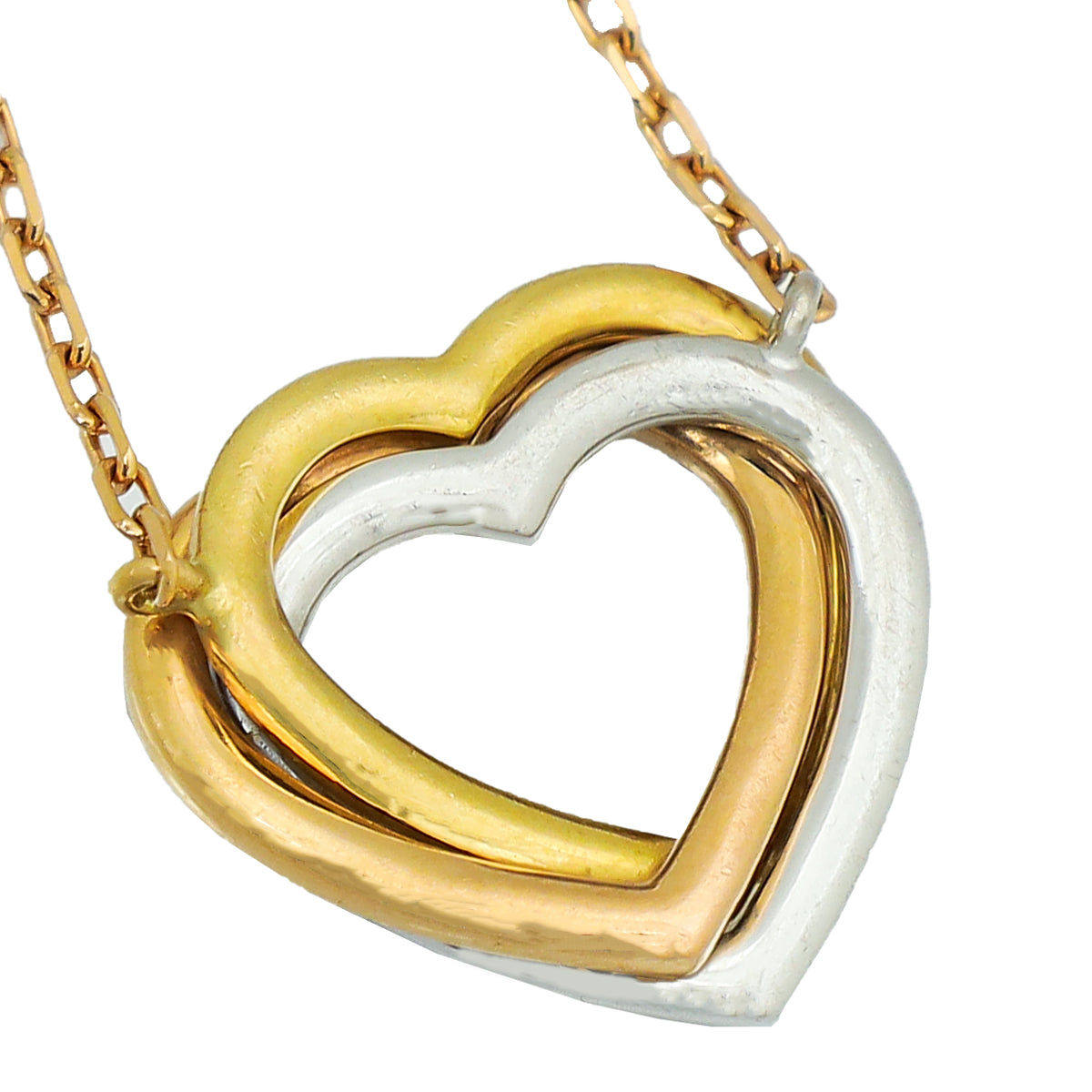 Roostick Trinity Heart Full Diamond Necklace