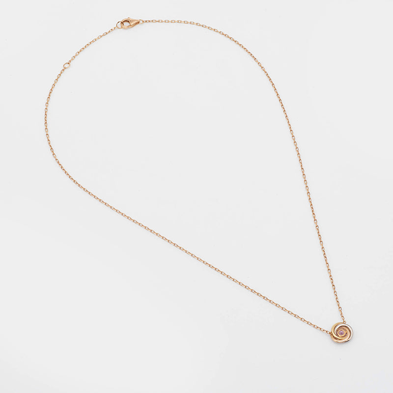 Roostick Trinity Pink Sapphire Necklace