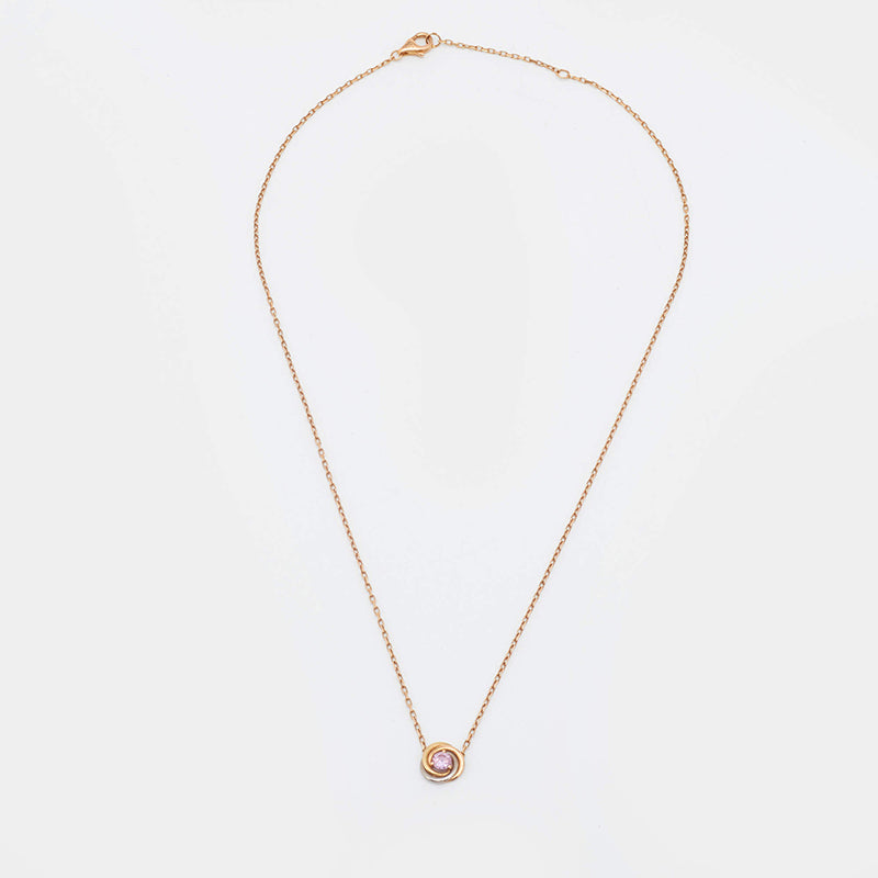 Roostick Trinity Pink Sapphire Necklace