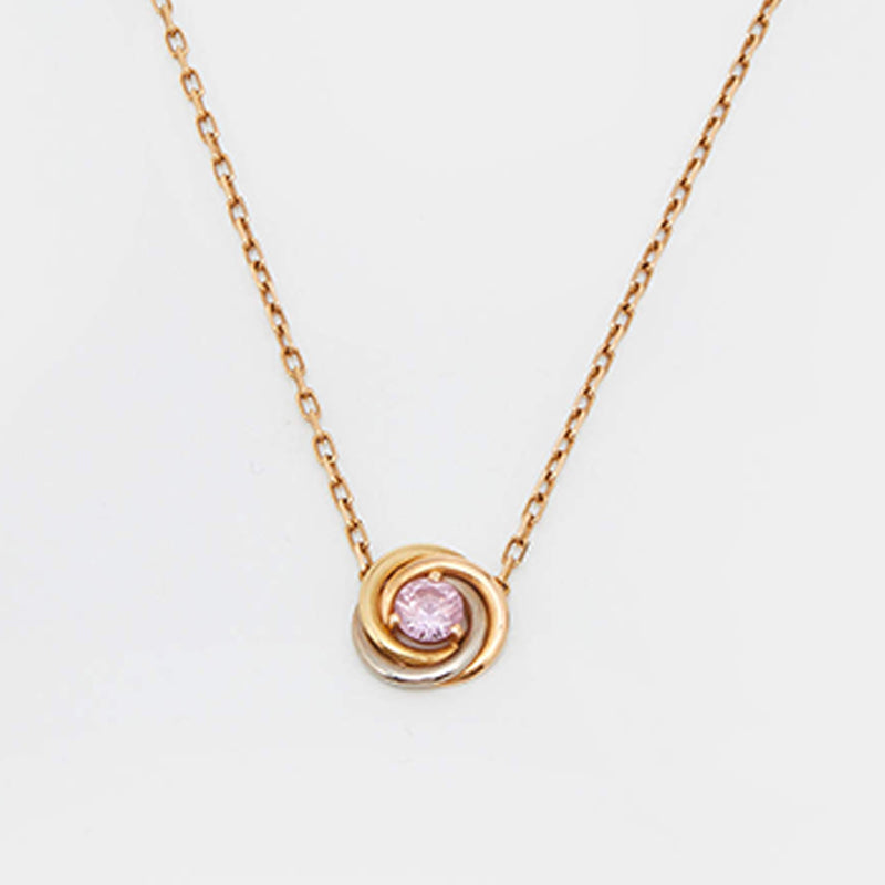 Roostick Trinity Pink Sapphire Necklace