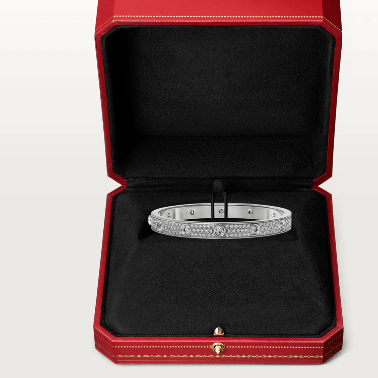 Roostick Diamond-paved 10 Big Diamonds Love Bracelet
