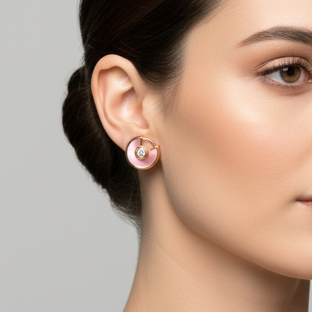 Amulette de Pink Diamond Earrings