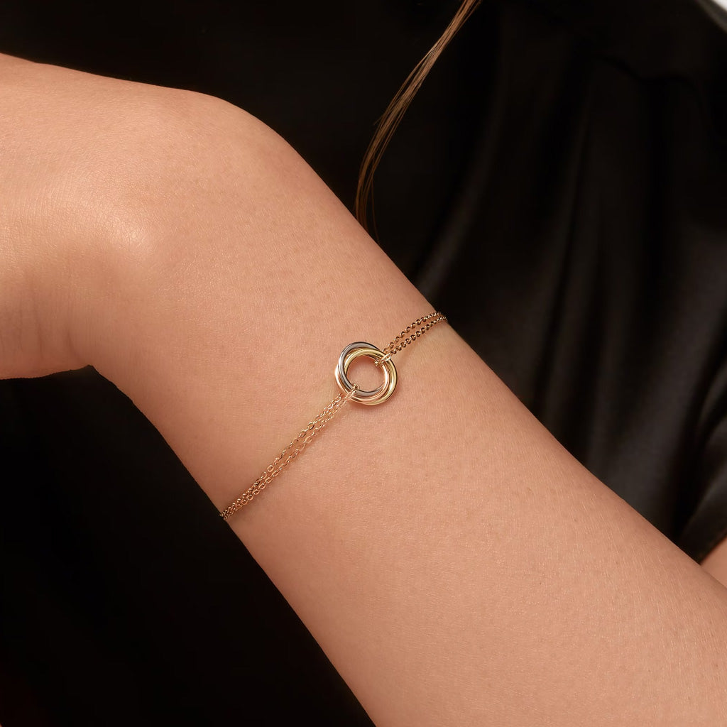 Baby Trinity Charm Bracelet Golden